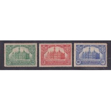 ESPAÑA 1928 Yv HUERFANOS DE TELEGRAFOS 4/6 SERIE COMPLETA DE ESTAMPILLAS NUEVAS CON GOMA RARA 53.35 € EN EDIFIL 65 €